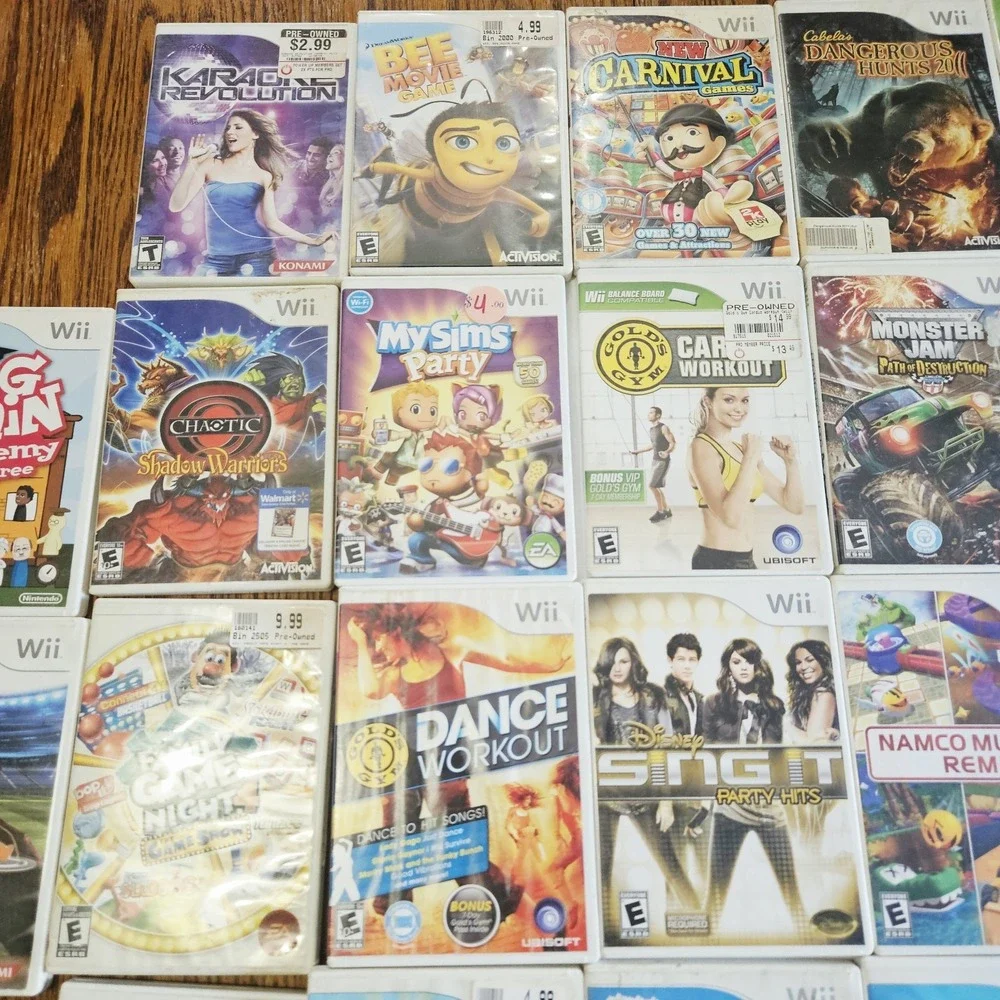 Nintendo Wii Games Lot Of 30 Games Something For Everyone Most Have Manuels